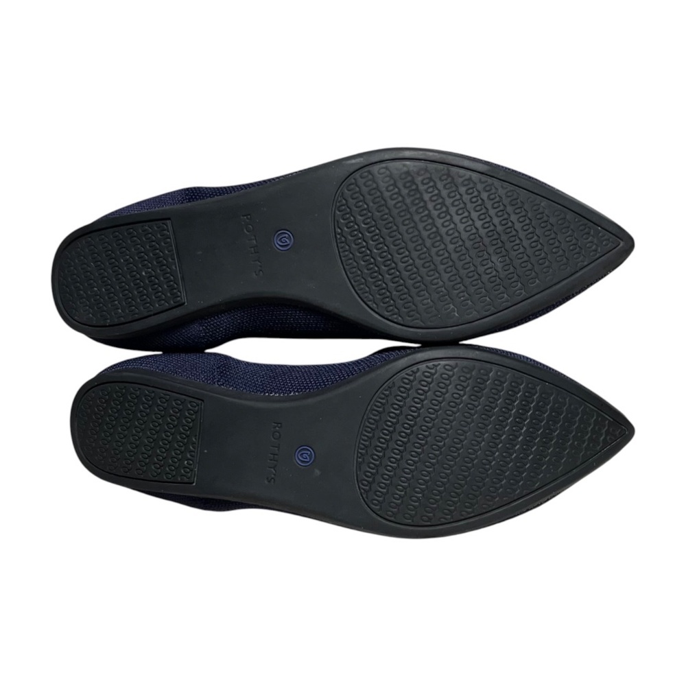 Rothy’s The Point Navy Blue Ballet Flats Women's Size 10 Machine Washable - Picture 7 of 12